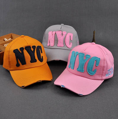 户外出游刺绣字母鸭舌帽遮阳防晒