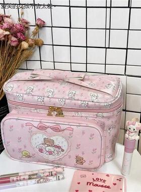 mikko联名防水2025新款化妆包收纳包大容量可爱小动物方形手LHAL4
