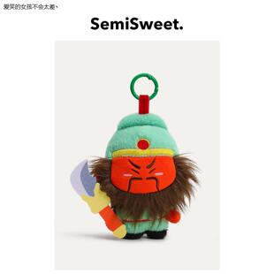 正版神仙护我关羽挂件毛绒公仔玩偶钥匙扣关公关二爷背包书LHAL4