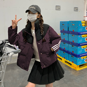 数据好新款拼色学院风羽绒服女7710 P260K338图片