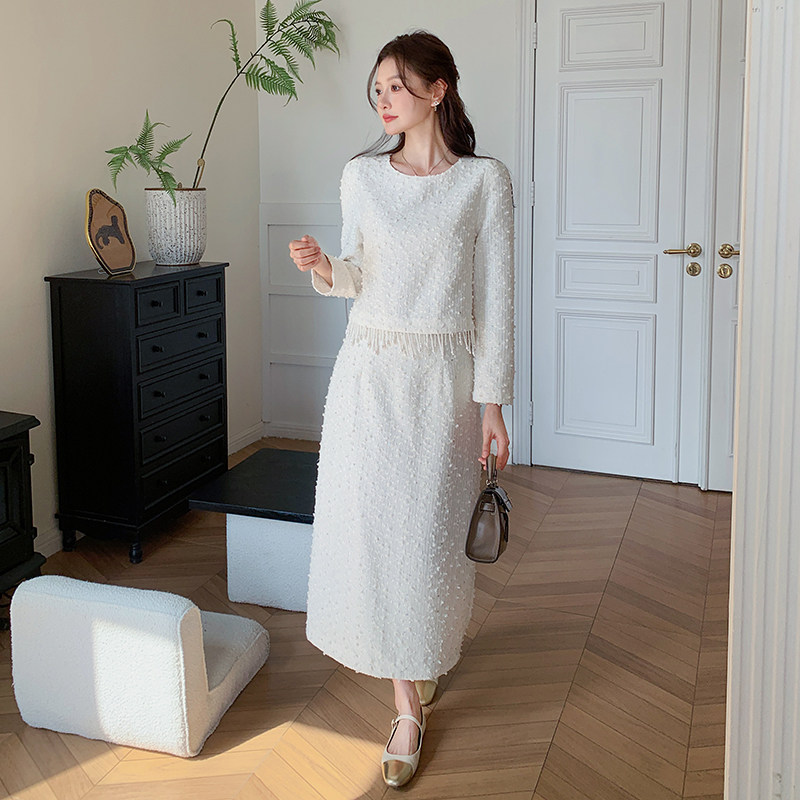 现货新款法式减龄两件套女2025春季新款7725p155K228,女装套装/套裙,2C295