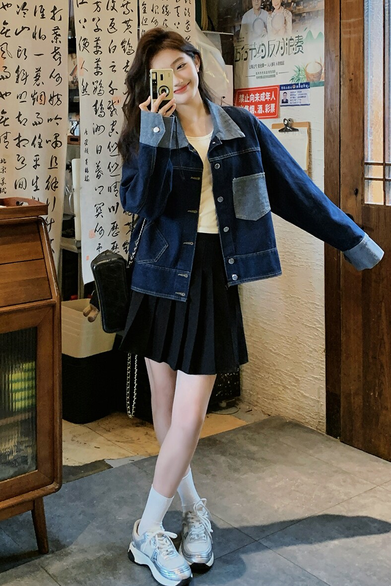 大货2026年春装新品牛仔宽松外套C295-1189-P125K188,女装短外套,2C295