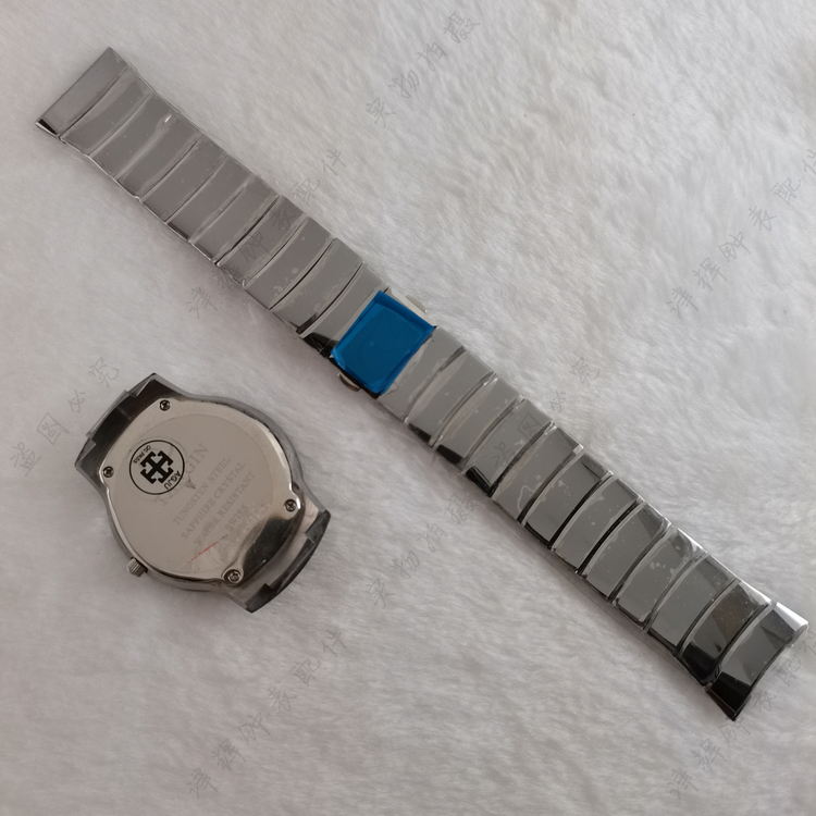 天珺tangin天骏老款钨钢手表带G2013-2玻璃表壳表盘表针表链表盖