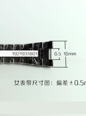 津辉配RADO雷达507G男钨钢手表带9012原色手表链浪诗88137女带