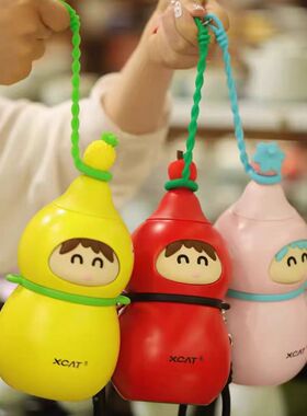 XCAT山猫2025新款钛杯纯钛葫芦水壶保温杯学生上学专用高颜值水杯