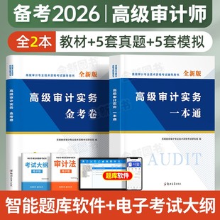 备考2026年高级审计师教材考试辅导用书一本通历年真题库模拟试卷全套AUDIT高级审计实务专业技术资格书练习题集资料网课官方2025