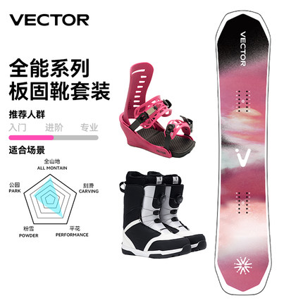 VECTOR玩可拓单板滑雪板专业自由公园全能板初级板全地域雪板套装