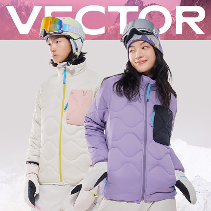 VECTOR玩可拓P棉女滑雪中层保暖层男衣外套服滑雪内胆冲锋棉服