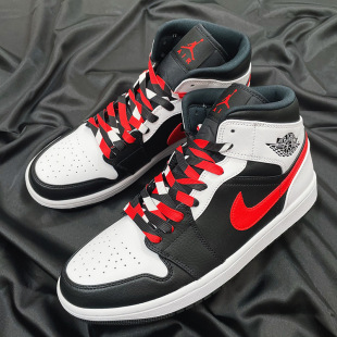 适配AF1AJ1MID黑白熊猫红钩三色1970S高低帮帆布篮球板鞋扁鞋带绳