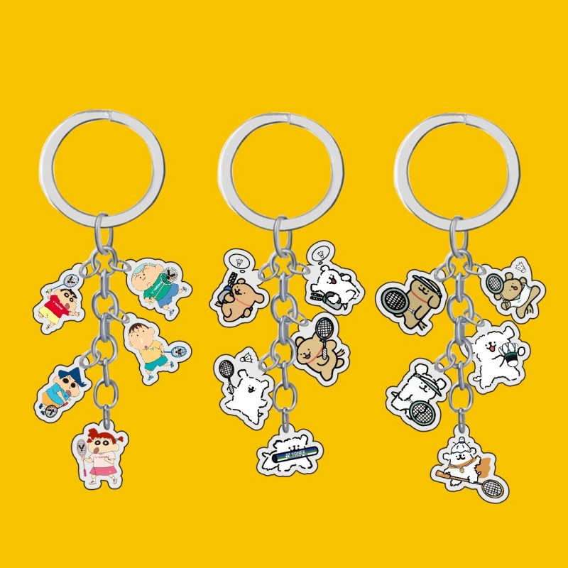 体育周边羽毛球钥匙扣可爱多挂坠挂件队友礼物礼品广告宣传创意