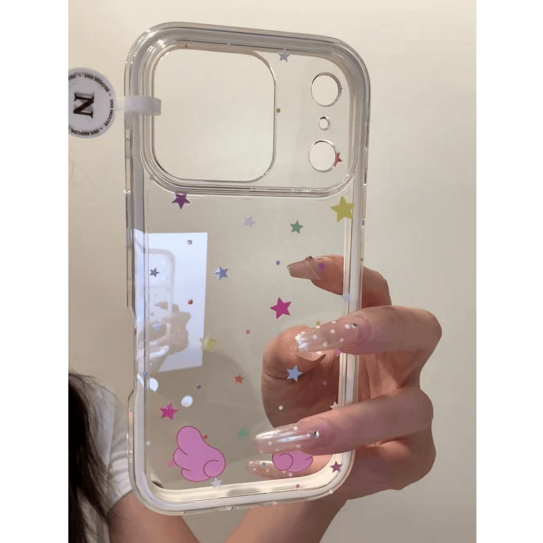 可爱星星手机壳透明防摔