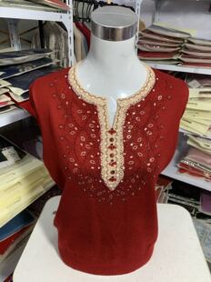 限时福利！本命年红色毛衣春装针织打底加肥加大妈妈装短款羊毛衫