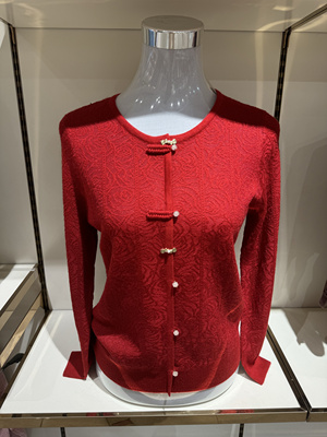 福利款 25春妈妈新款针织衫中老年女装t恤莱赛尔长袖喜婆婆婚宴装