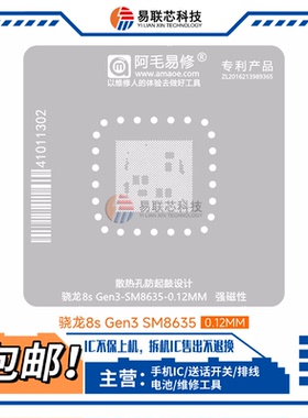 iQOO Z9 turbo红米turbo3高通骁龙8S Gen3 SM8635 CPU植锡网 钢网