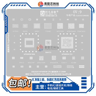 vivo X90 OPPO Find X6 iQOO neo8pro天玑9200 MT6985W CPU植锡网