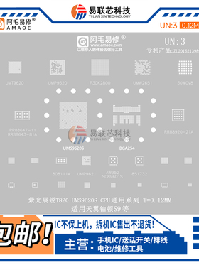酷派大观C60紫光展锐T820 UMS9620S UMP9621 UMT9620 CPU植锡网