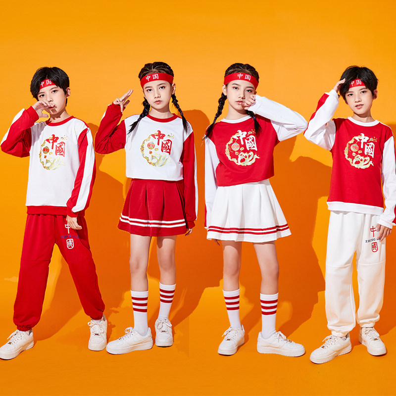 儿童秋季运动会服装小学生啦啦队儿童演出服