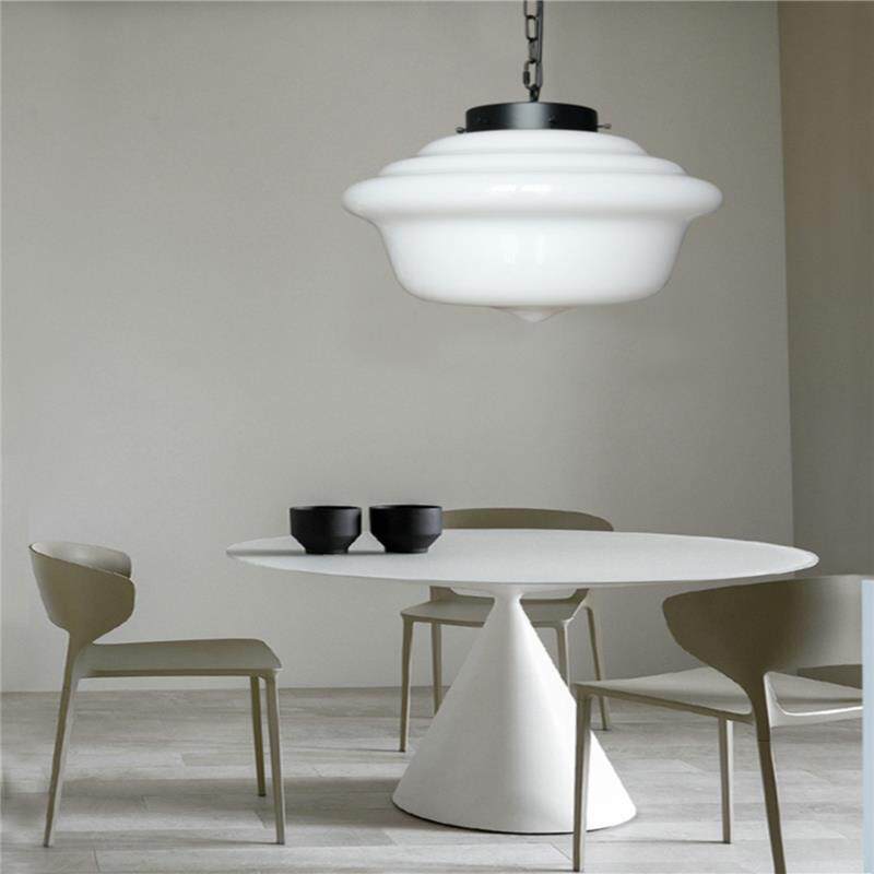 复古上海老洋房简约乡村民国风餐厅吧台咖啡厅卧室玻璃吊链餐吊灯