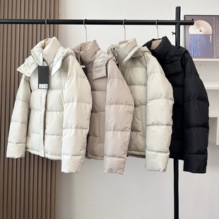 lu家五格系列!泡芙羽绒服女短款小个子冬季加厚90白鸭绒连帽外套