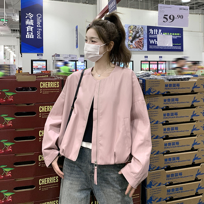 有买家秀   爆款大量春装皮外套2C098-8507P140K208