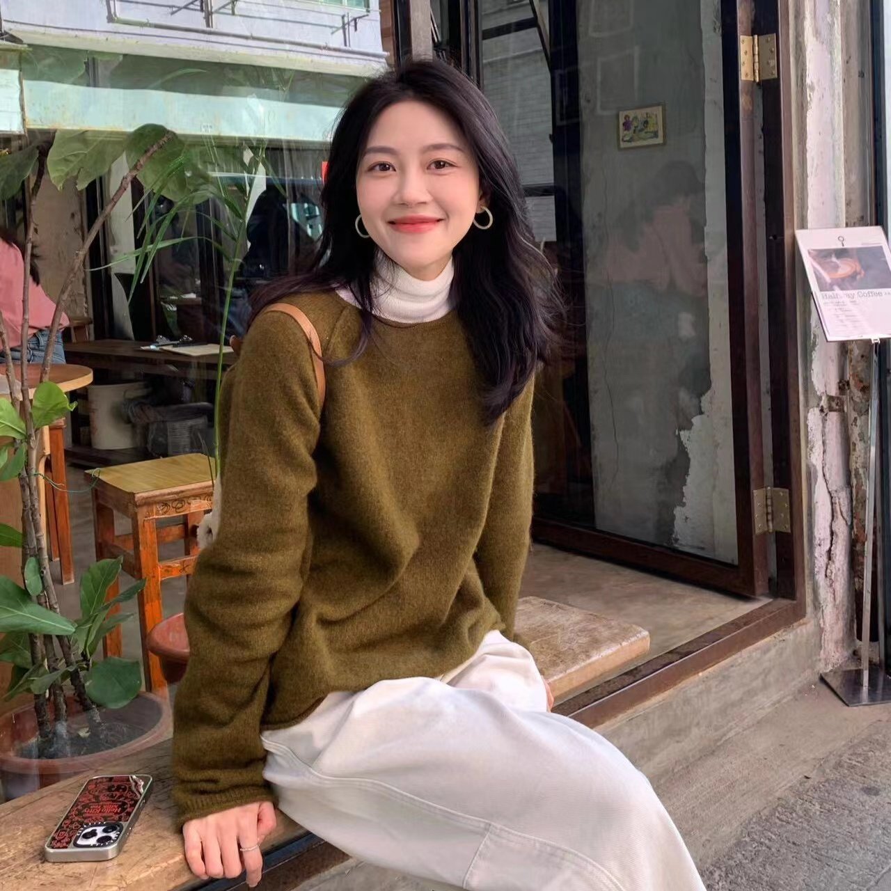 2026早春新品 山浅几上  小众设计 卷边牦牛绒羊毛针织毛衣,女装/女士精品,毛针织衫,淘宝优惠券,粉丝福利购,淘宝优惠卷