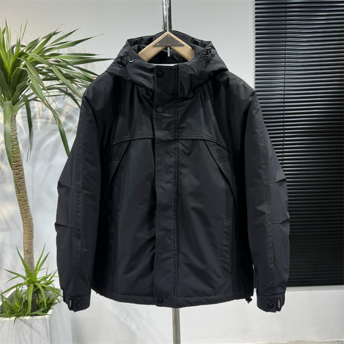 秋冬加厚连帽冲锋衣男潮流青年