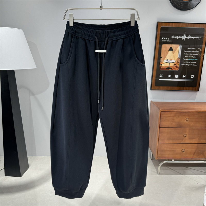 2025秋冬松紧腰阔腿裤