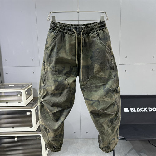 潮牌高街痞帅迷彩工装裤