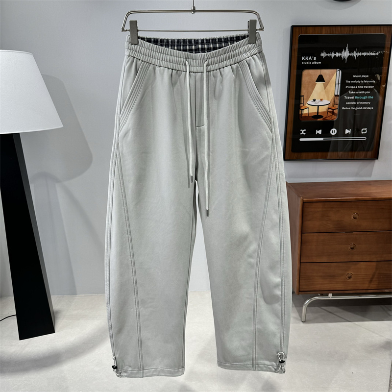 秋冬新款宽松直筒阔腿裤