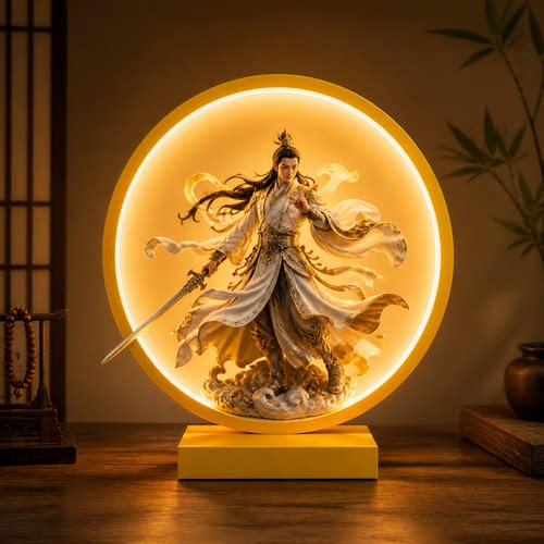 RGB桌面台灯电竞桌搭手办发光灯