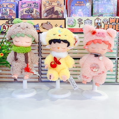 Heyone黑玩MIMI无事小妖怪搪胶毛绒潮玩手办摆件礼物盲盒