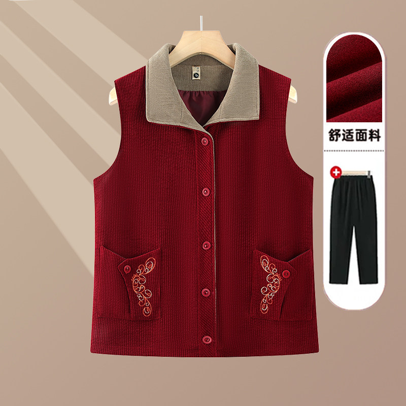 2026过年国风新中式棉马夹女中老年妈妈装奶奶装洋气老年人马甲,女装/女士精品,中老年女装,淘宝优惠券,粉丝福利购,淘宝优惠卷