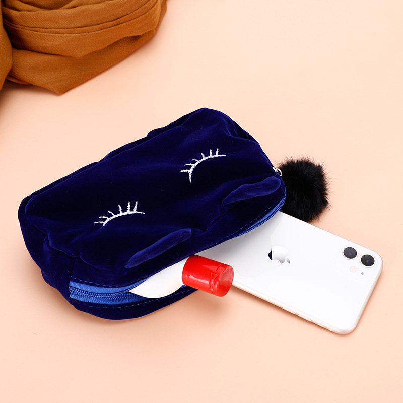 可爱学生笔袋包包新款高颜值毛绒文具盒大容量收纳挂袋储物