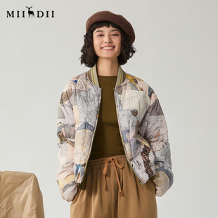 谜底双面穿羽绒服花色短款鸭绒服244MY1507