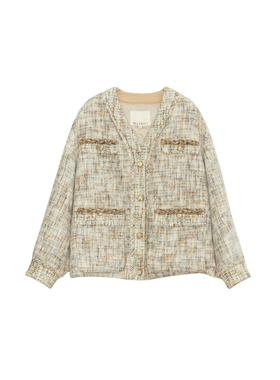 谜底粗花呢外套短款小香风羊毛呢233MD1086