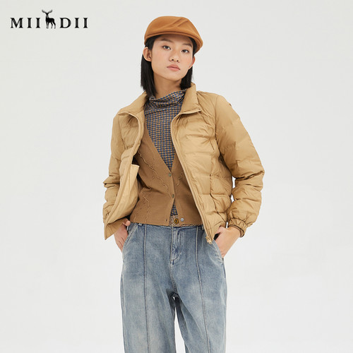 谜底保暖鸭绒合体短款羽绒服女229MY6216