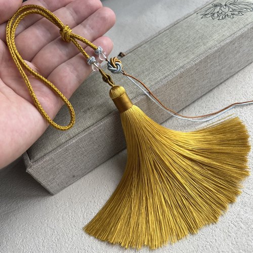 中古风手把件绳人造丝车挂流苏