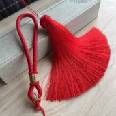 菠萝帽穗子 玉饰把件长款 DIY配件 中国结汽车挂件流苏组合套件