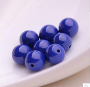 DIY饰品配件/手链项链串珠专用天然蓝矿石散珠 无白无金串珠配件