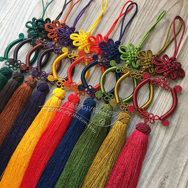 diy饰品配件/中国结汽车挂件流苏 上下开口镂空框架式菠萝帽流苏