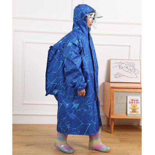 儿童雨衣书包位长款男童女童学生