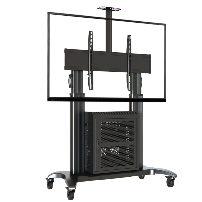 NB GF100液晶电视移动支架视频会议推车展示柜架60-100寸落地挂架
