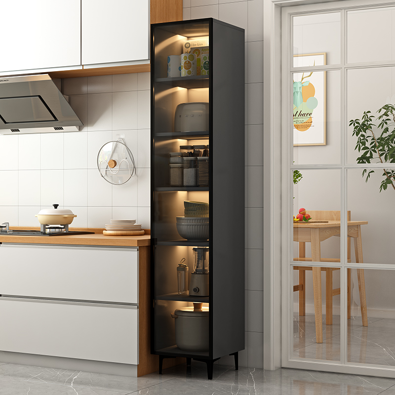 冰箱窄缝置物柜钢腿款落地厨房