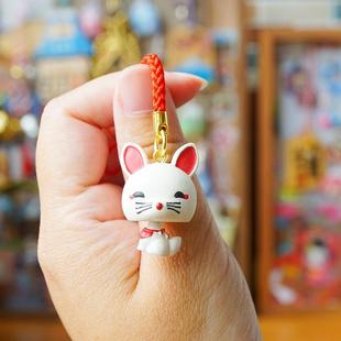 日本包包挂件伏见稻荷大社白狐狸礼物周边配饰现货现货痛包谷子