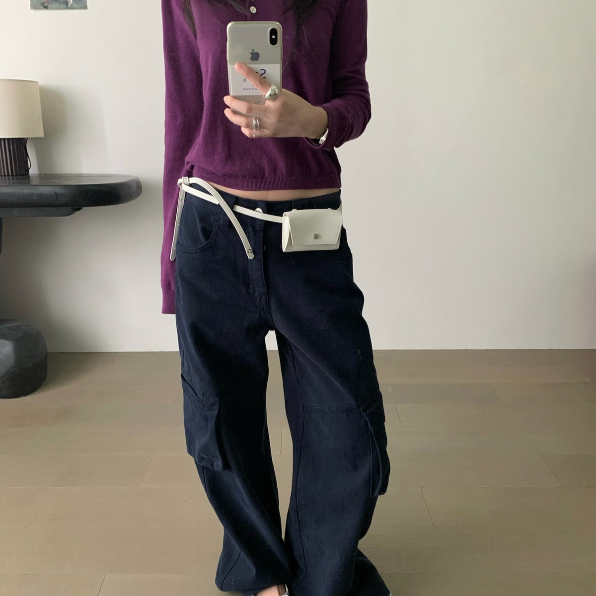 TABLE-修身短款打底水洗工艺颜色超美打底衫（含100绵羊毛）J8932