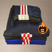 校服裤 藏蓝色加绒校裤 宽红加双白条宝蓝宽条加两道杠中小学生夏季