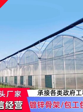 种植温室大棚骨架椭圆管西瓜棚草莓保温猪牛鸡鸭养殖大棚连体连栋