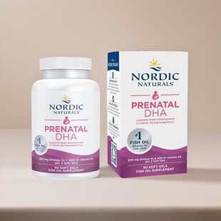 美国Nordic Naturals Prenatal DHA产前孕期哺乳期DHA90粒软胶囊