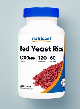美国Nutricost红曲米胶囊成人心脑健康保健Red Yeast Rice120粒