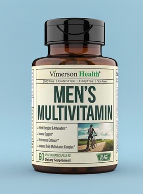 Men's Daily 男士复合维生素Multivitamin 锌镁虾青素螺旋藻60粒